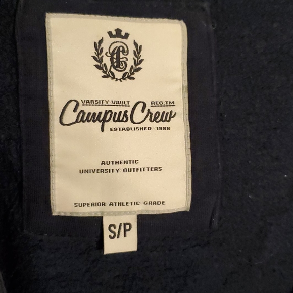 Navy blue button up sweater - Picture 5 of 6